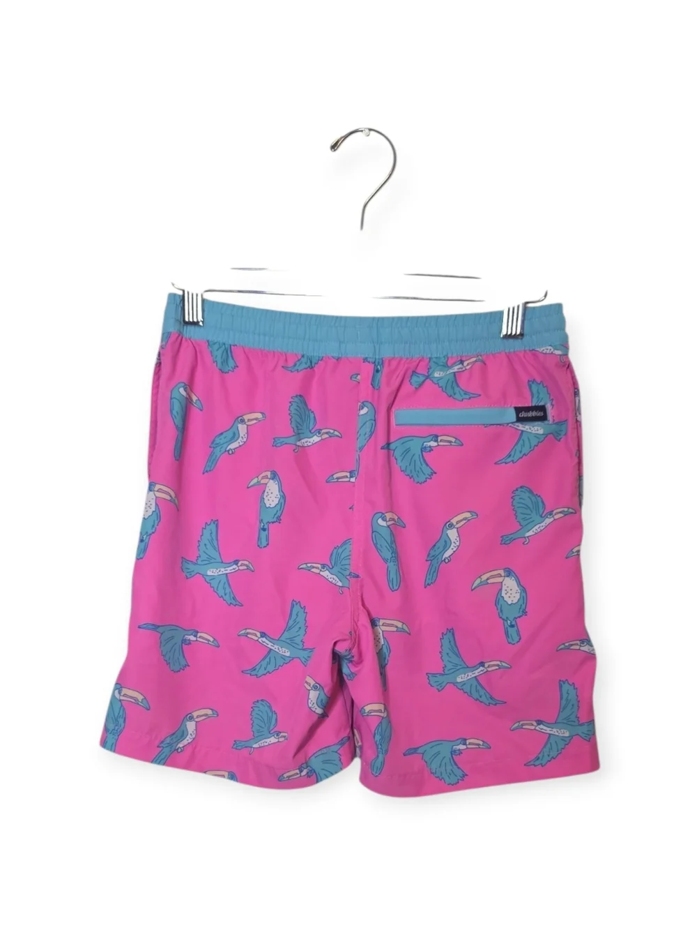 NWOT Youth Boys Chubbies flamingo swim shorts, size M 10/12